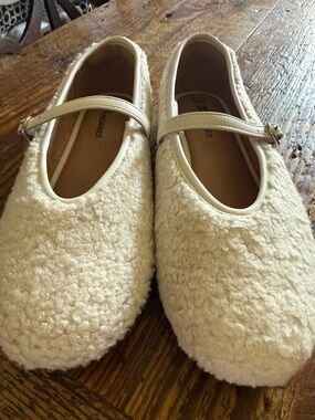 NOBO Cream Sherpa Slip-On Loafers